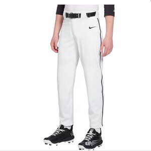 ⚾ Nike Boys’ Vapor Select Piped Baseball Pants - White/Black - Size Medium 🖤🤍